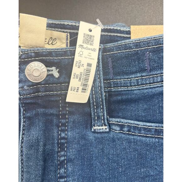 Madewell NWT High-Rise Slim Straight Jeans in Bryston Wash Size 24 MSRP $98 - Picture 7 of 9